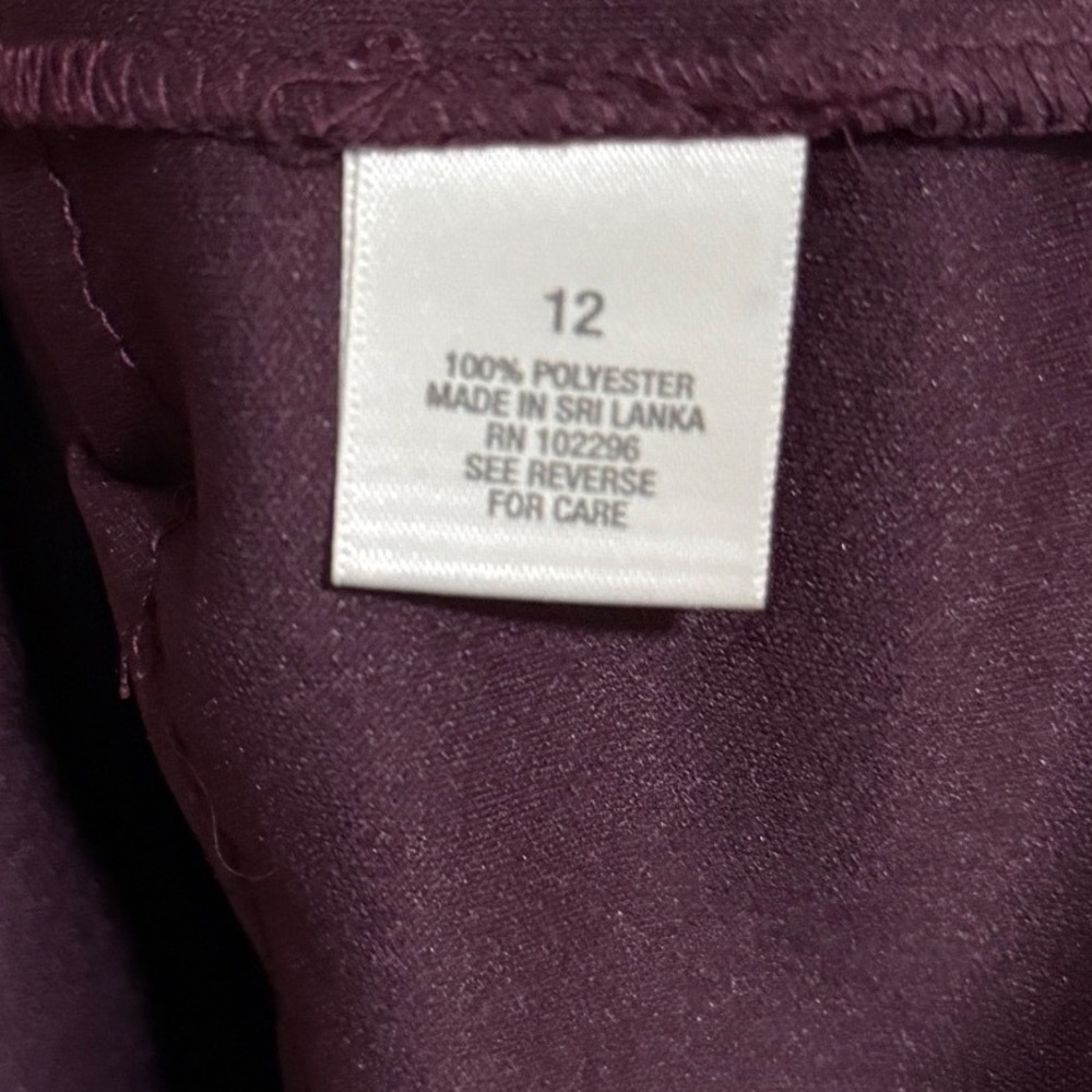 dressbarn Purple Layered Dress - Picture 4 of 5